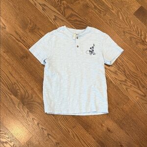 Janie and Jack Sky Blue Button Tee